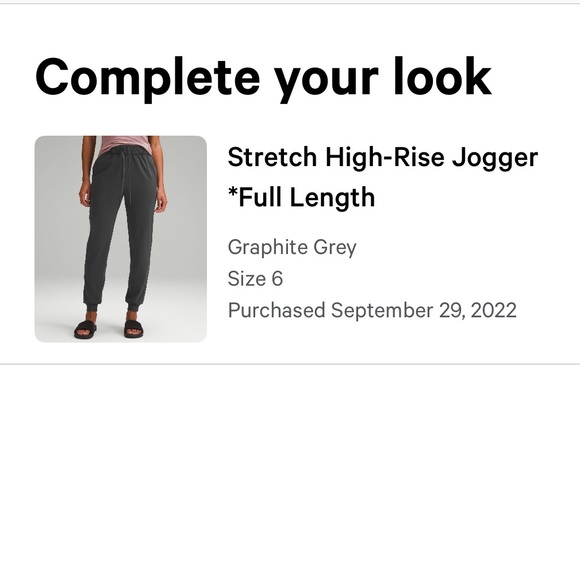 Stretch High Rise Jogger in Graphite Gray - Picture 10 of 10